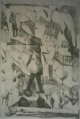 Pit Morell - Pit Morell: Zu Fuß in Sababurg, 1972, Original-Radierung verkocht voor € 45!
