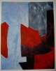 Serge Poliakoff - Pochoir handcoloriert verkocht voor € 200!