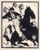 Arminius Hasemann - STIERKAMPF - STRASSE in SPANIEN - TORRERO - 3 OriginalHolzschnitte des GENIALEN HOLZSCHNEIDERS 1915 verkocht voor € 60!