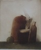 Karl-Ludwig Mordstein - Stilleben 1.5.78, Farbradierung 1978 verkocht voor € 80!