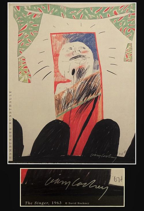 David Hockney - The Singer Ausstellungsplakat 1995 signiert kopen? Bied vanaf 120!