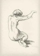 Karl Schäfer - WEIBLICHER AKT 2 - handsignierte OriginalLithographie - 1940 verkocht voor € 36!