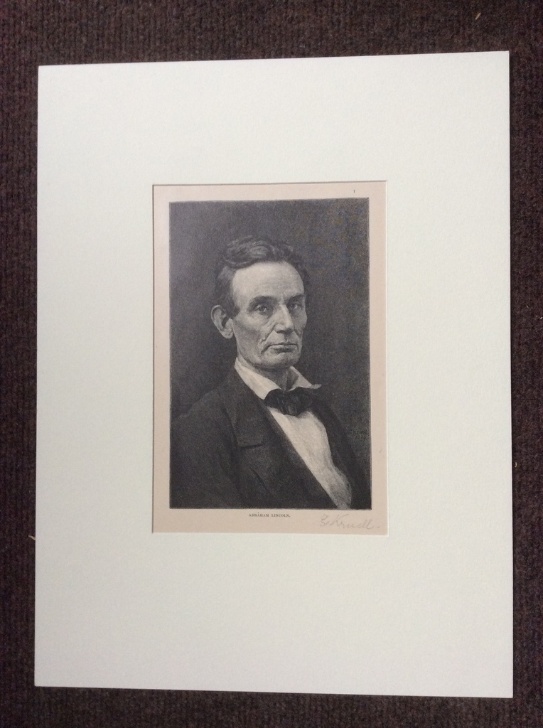 S.Kruell - Abraham Lincoln - gravure, 1922 kopen? Bied vanaf 1!