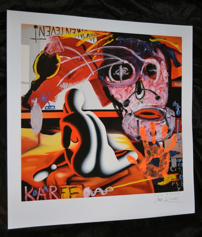 Mark Kostabi en Paul Kostabi - Unieke Giclee - 2x volledig handgesigneerd - gelimiteerd - 2013 verkocht voor € 295!