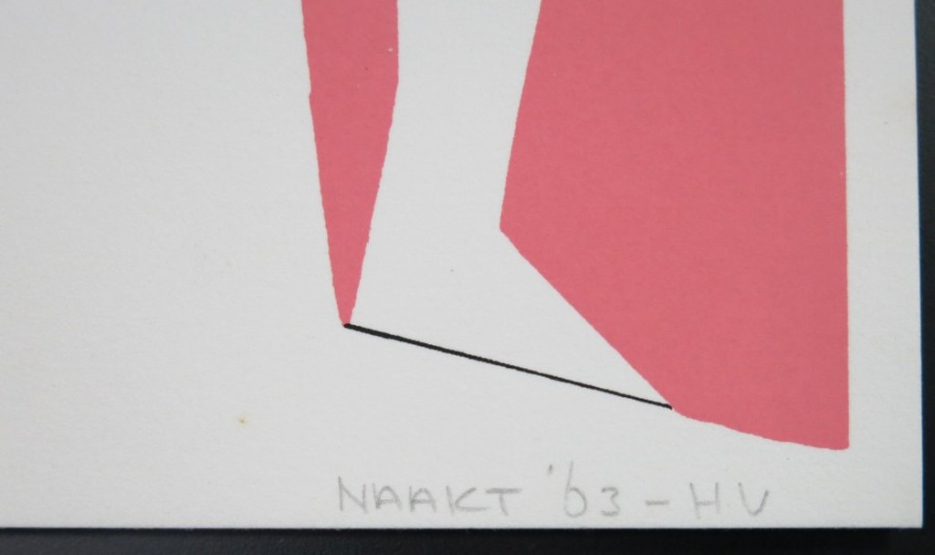 Hendrik Valk: Zeefdruk, Naakt kopen? Bied vanaf 1!