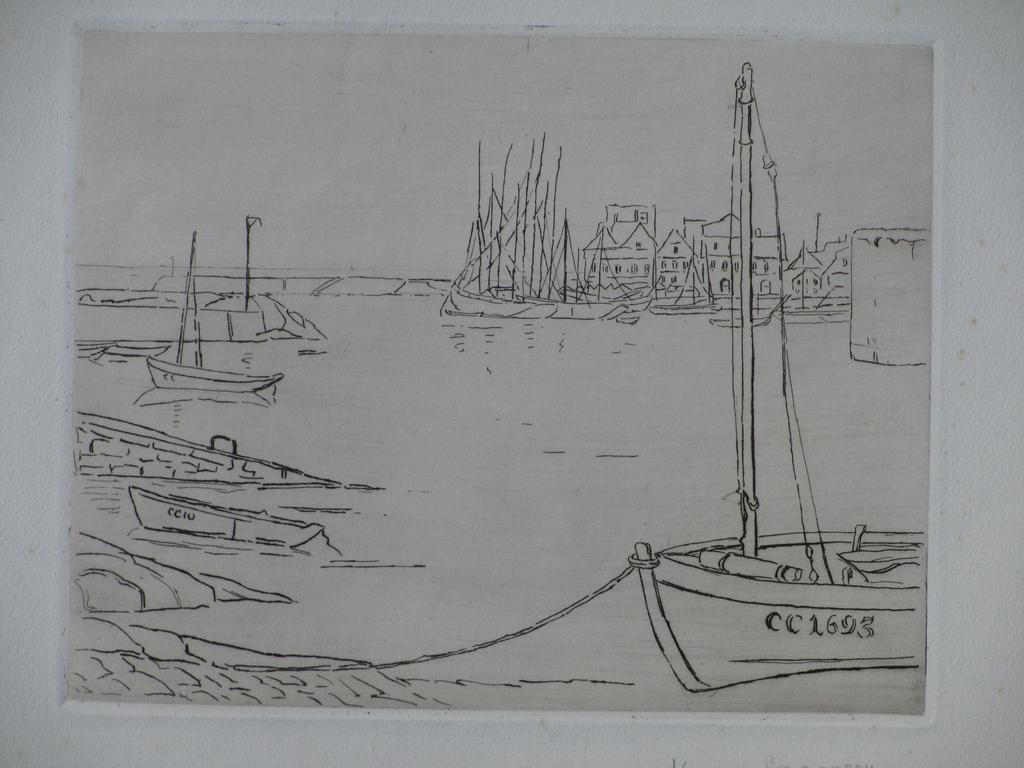 Elisabeth Adriani-Hovy, Haven Concarneau, Ets verkocht voor € 40!