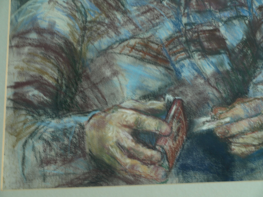 Onduidelijke signatuur : Pasteltekening – Cowboy – gesigneerd & ingelijst kopen? Bied vanaf 1!