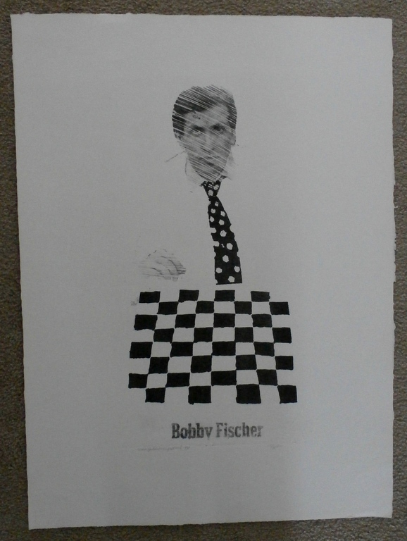  Klaas Gubbels - ets/aquatint: Bobby Fischer - 1971 kopen? Bied vanaf 125!