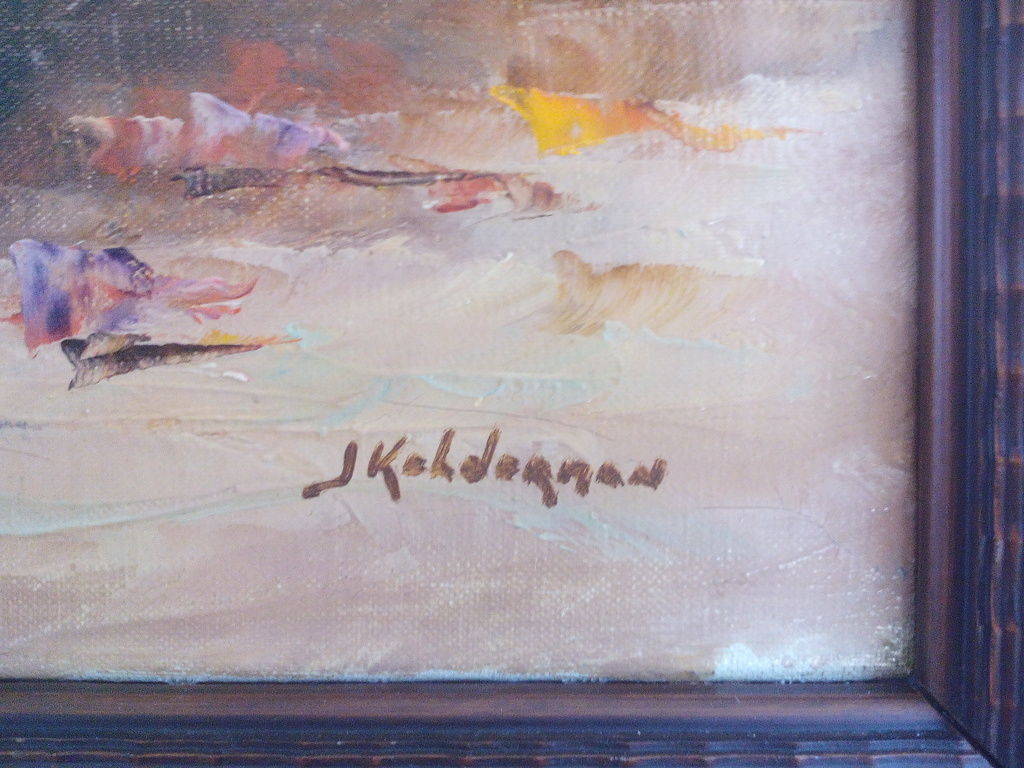 Jan Kelderman, Bloemstilleven, olieverf op doek (50 x 70cm) kopen? Bied vanaf 55!