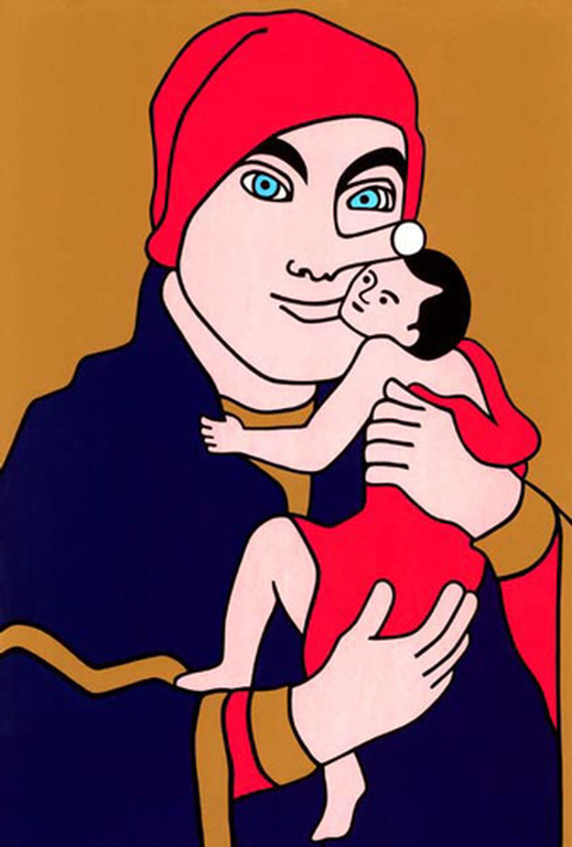 Wouter van Riessen: Zeefdruk, Pinocchio Madonna verkocht voor € 35!