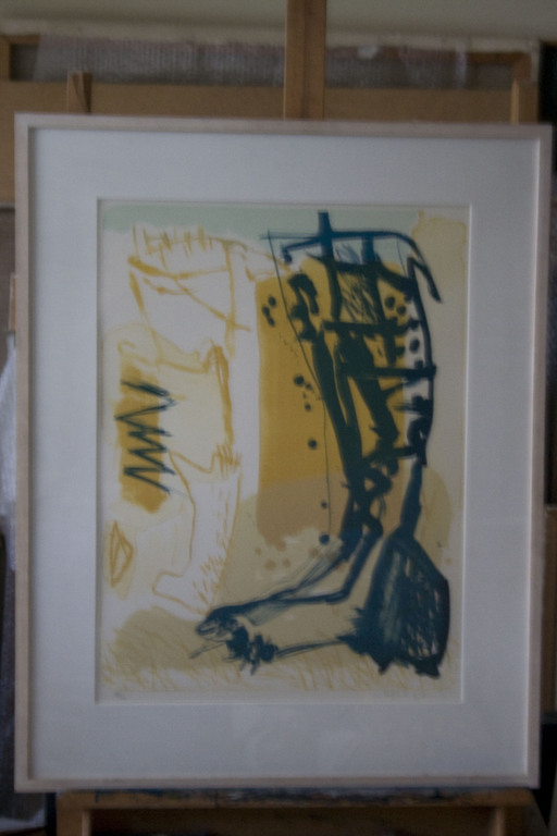 Kjeld Ulrich- Litho-4 kleuren Zonder Titel 1991. verkocht voor € 80!