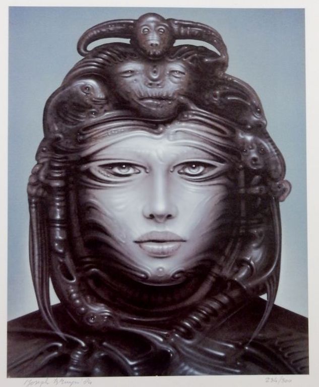 Joseph Bruyn, Alien, 4 gesigneerde prenten kopen? Bied vanaf 35!