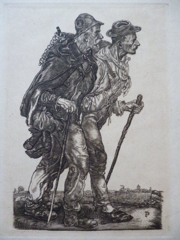Pieter Dupont - gravure - Bedelaars verkocht voor € 45!