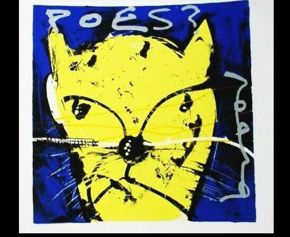 Herman Brood, zeefdruk POES kopen? Bied vanaf 1!