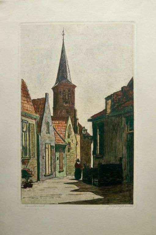 Johannes Josseaud kleurets Zandvoort. kopen? Bied vanaf 35!