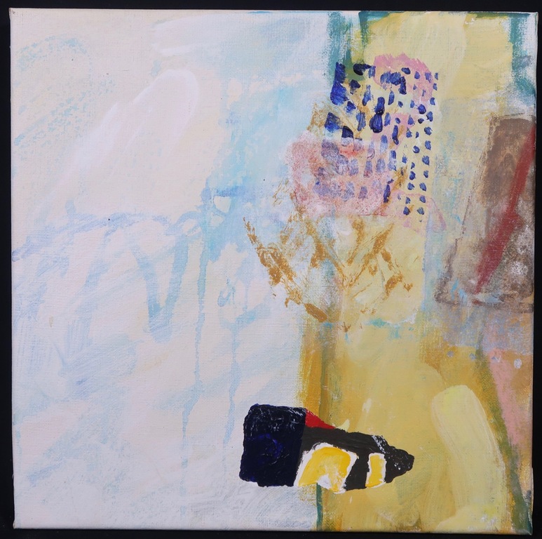 Vanche: 2x Olieverf op doek, Phonetic painting 17 L/R kopen? Bied vanaf 1!