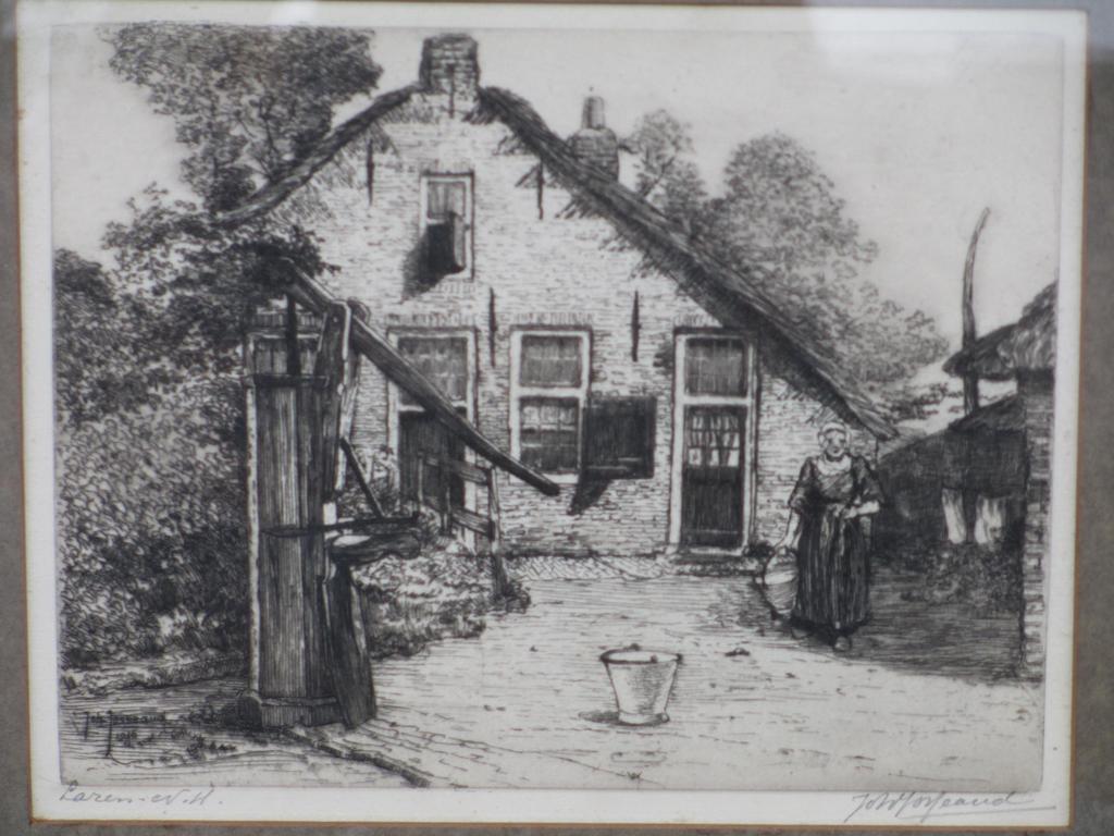 Johannes Josseaud, Boerenerf Laren, Ets 1916 kopen? Bied vanaf 50!