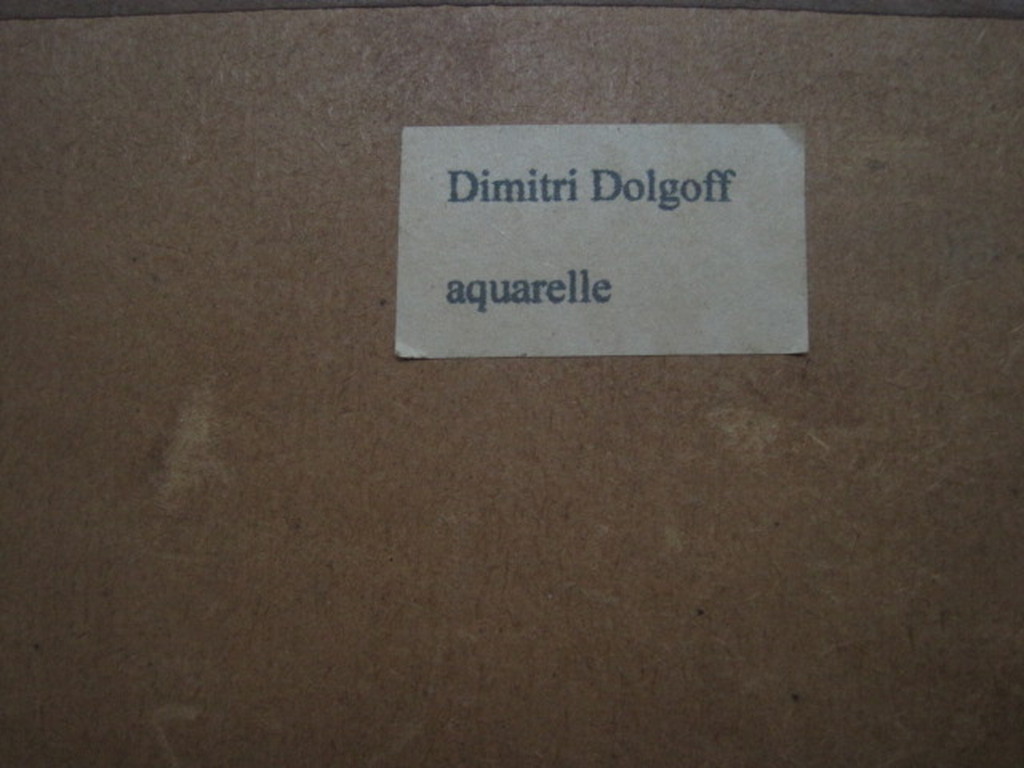 sfeervol Russisch aquarel "Landschap in vroege ochtend" gesigneerd D. Dolgoff kopen? Bied vanaf 1!