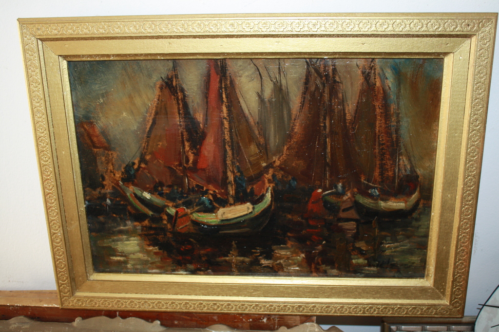 Jan de Leeuw - BOTEN in HAVEN - BERGENSE SCHOOL verkocht voor € 95!