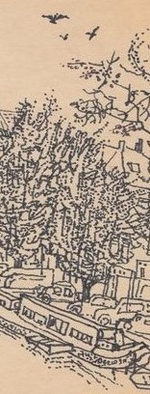 Onbekende kunstenaar - pentekening - Amsterdam 700  jaar(1975) kopen? Bied vanaf 1!
