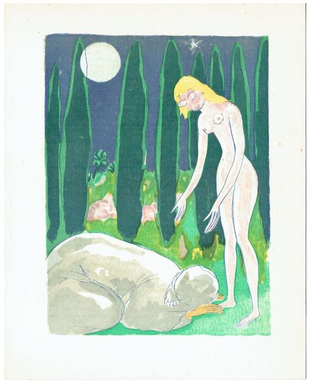Kees van Dongen-6 Gravures (Les Femmes) uit Le Livre des Mille et Une Nuits  kopen? Bied vanaf 150!