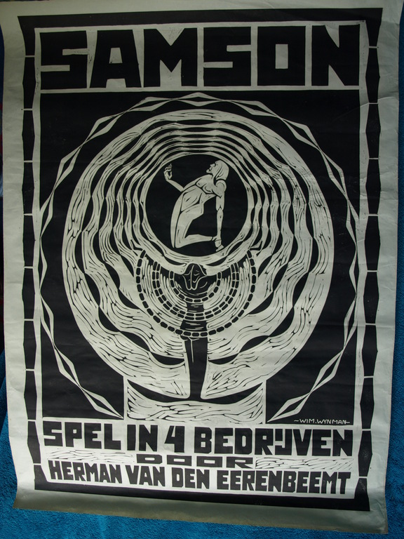 Wim Wijnman: Zeefdruk - Samson - Art Deco - 1920 verkocht voor € 35!