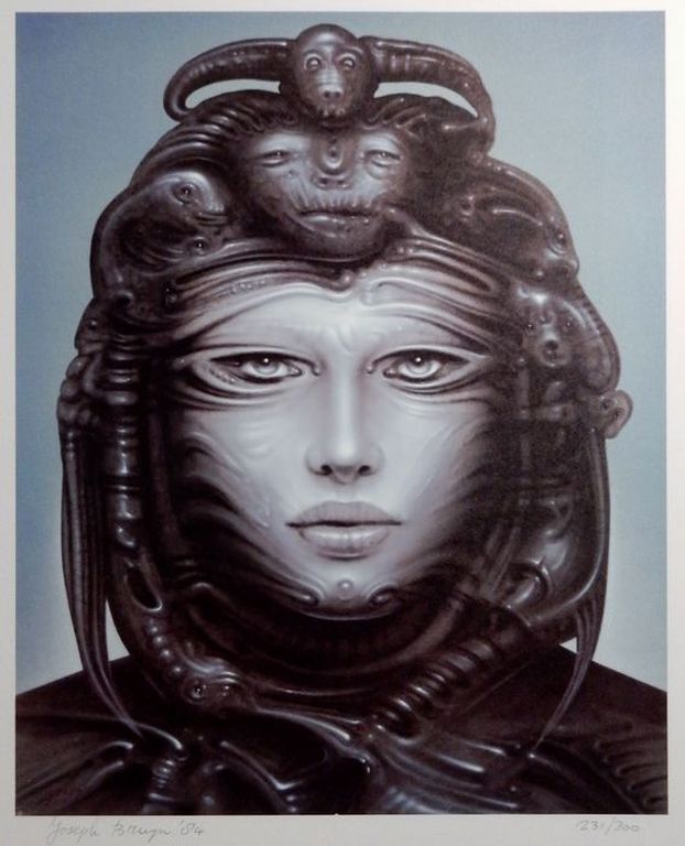 Joseph Bruyn, Alien, 4 gesigneerde prenten kopen? Bied vanaf 35!