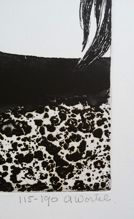 Ans Wortel - Tussen de bodem en de lucht, aquatint ets kopen? Bied vanaf 65!