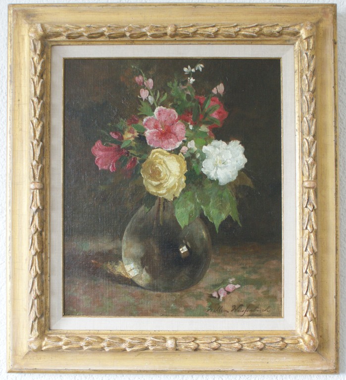 Willem Johannes Weissenbruch (1864-1941) bloemen in vaas verkocht voor € 1500!