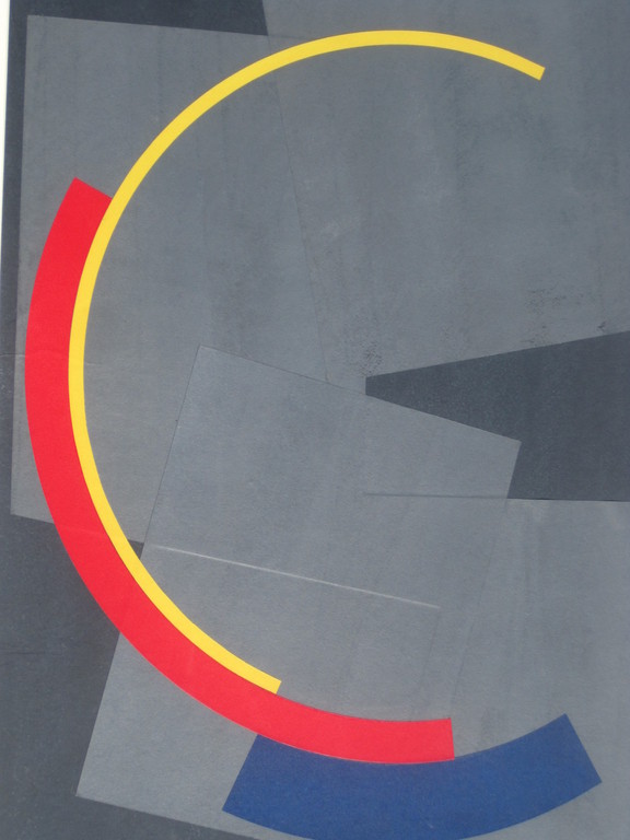Frits Vanen (1933-) GROTE collage "verdeling v/e cirkel mbv gulden snede" verkocht voor € 55!
