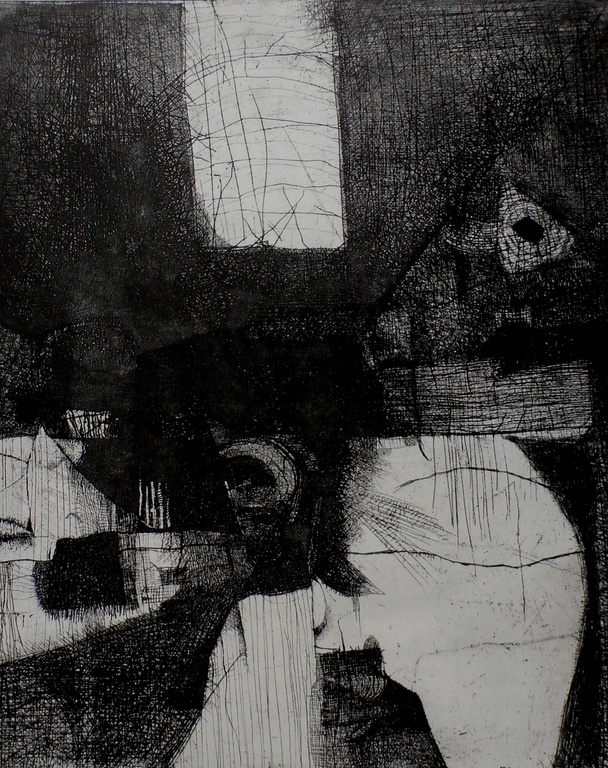 Guillaume le Roy - Ets - Abstracte compositie - 1967 kopen? Bied vanaf 85!