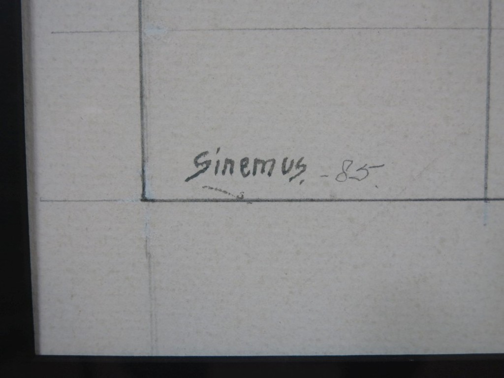 Wim Sinemus: Gouache, Z.T. - Ingelijst (groot!) kopen? Bied vanaf 550!