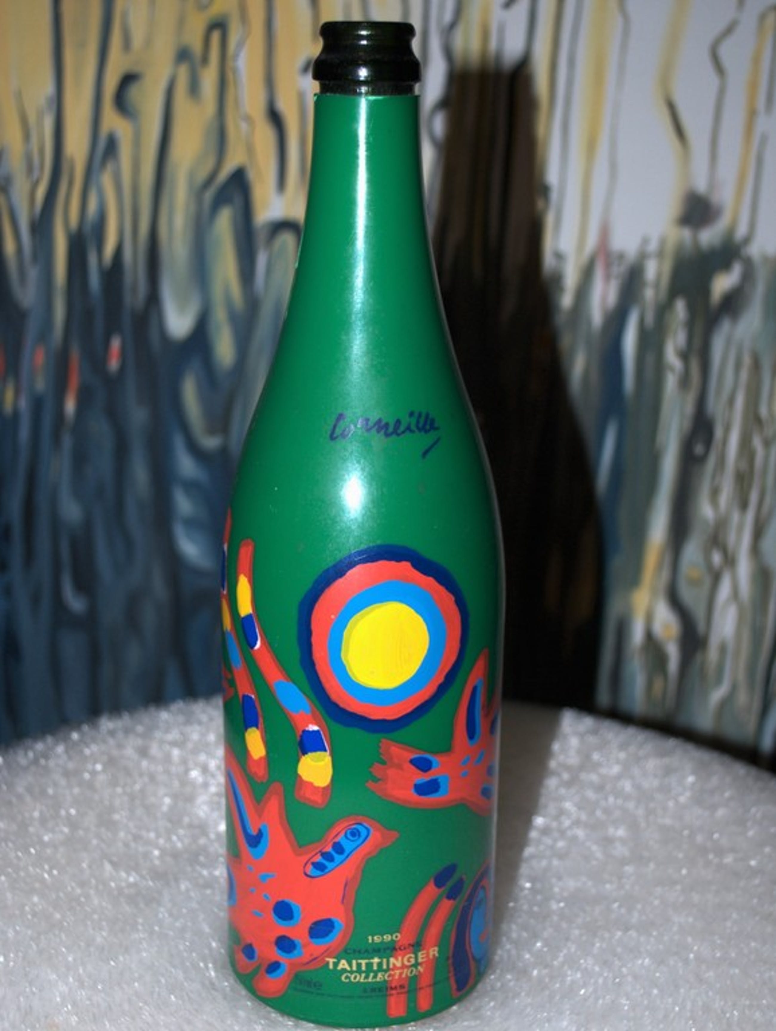 Corneille - Corneille - champagnefles Taittinger Collection 1990 