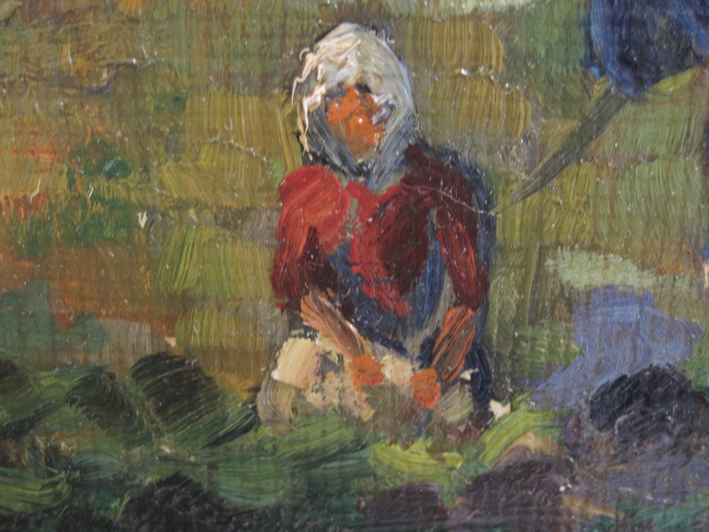 Dordrecht Daniel MUEHLHAUS (1907-1981) "Oogsttijd" olieverf gesigneerd 1950 kopen? Bied vanaf 1!