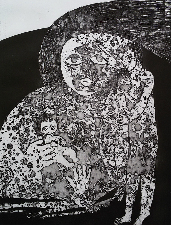 Ans Wortel - en… we hadden elkander zo lief, aquatint ets verkocht voor € 65!