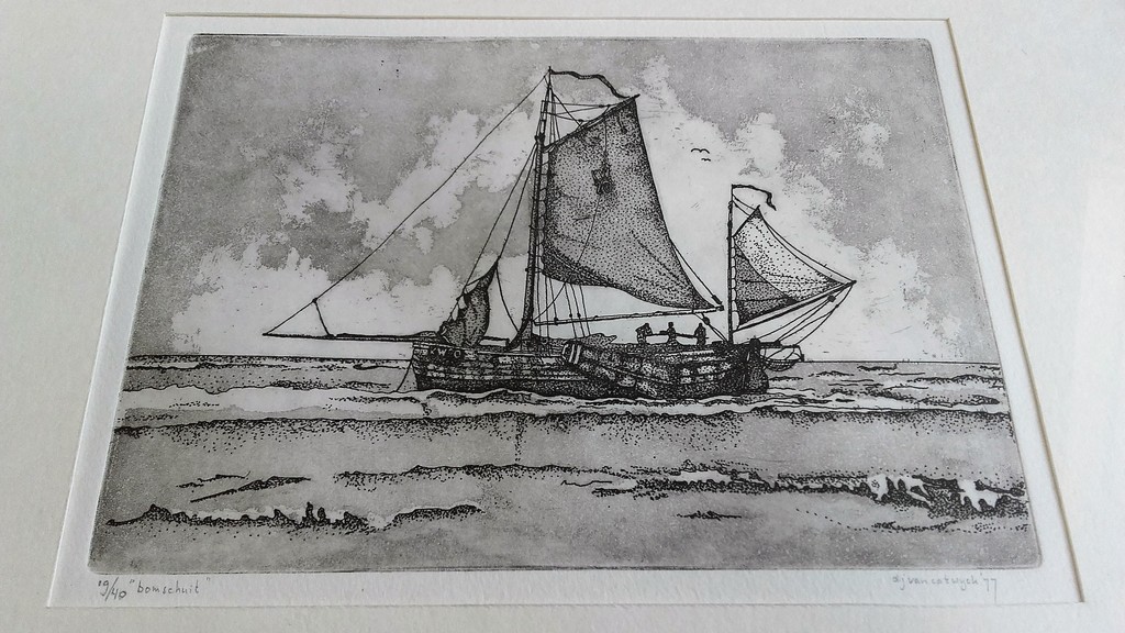 D.J. van Catwijck - Ets - Drieluik - Gesigneerd & gedateerd kopen? Bied vanaf 1!