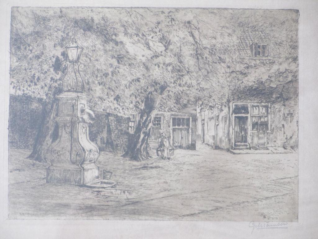 George Tamson, Vismarkt Middelburg, Ets verkocht voor € 45!