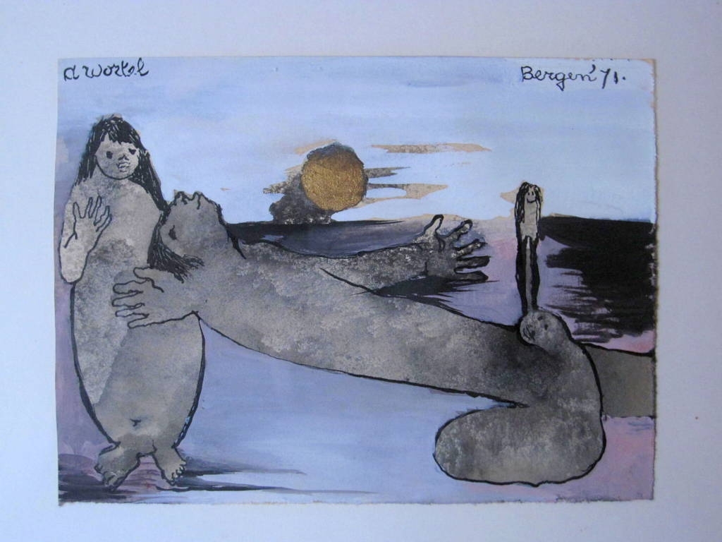 ANS WORTEL - GOUACHE 1971 - HANDGESIGNEERD kopen? Bied vanaf 225!