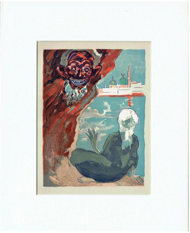 Kees van Dongen - Houtgravure- Aladdin et L'efrit noir kopen? Bied vanaf 1!