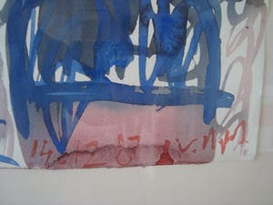 Jan van der Pol - Jan van der Pol (1949-) - Mooie, grote aquarel kopen? Bied vanaf 250!