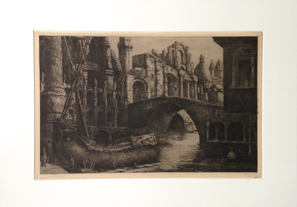 Willem Nijs. Ets. Zonder titel. verkocht voor € 45!