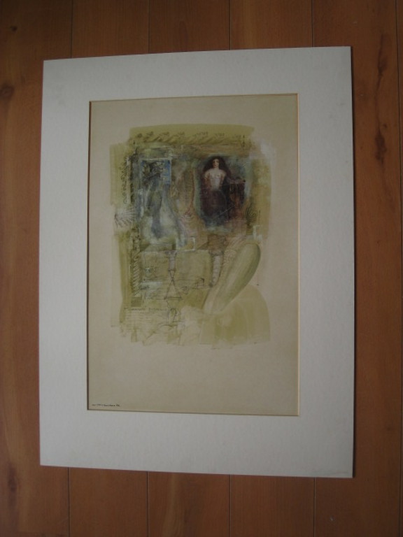 Groot fascinerend gedetailleerd "Fresco-Aquarel" van Ton Mertens (1953-) gesign. kopen? Bied vanaf 1!