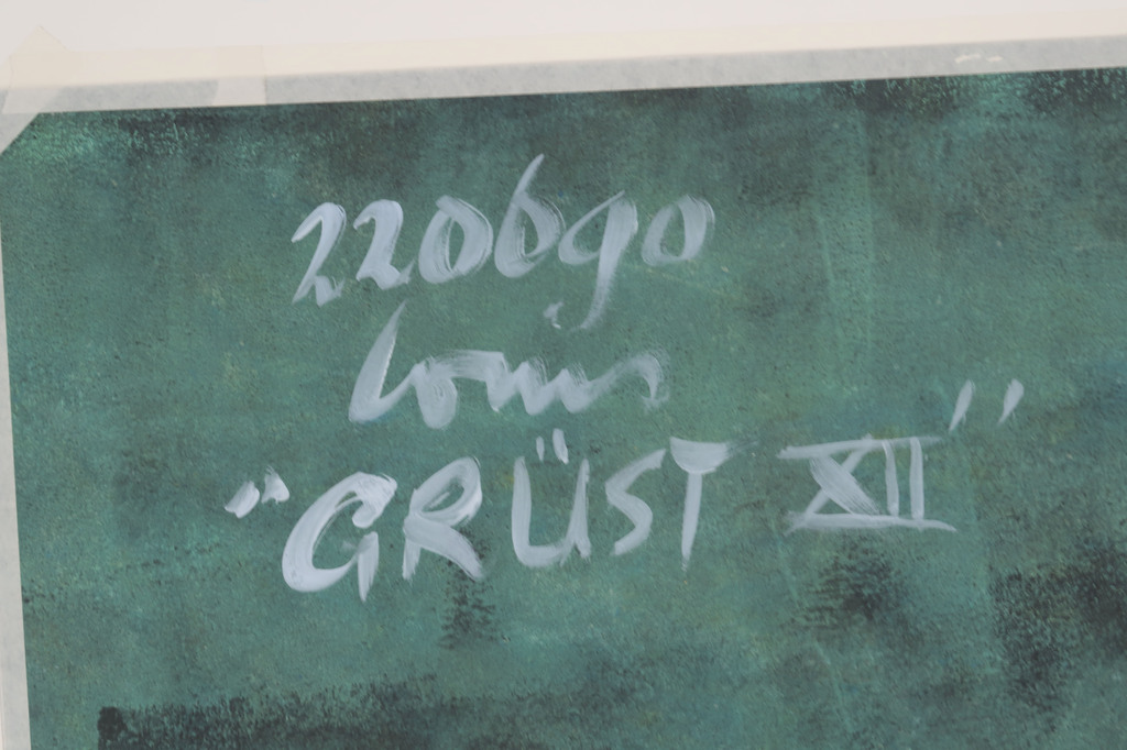 Onbekend gesigneerd: Acryl op papier, Crust XII kopen? Bied vanaf 1!