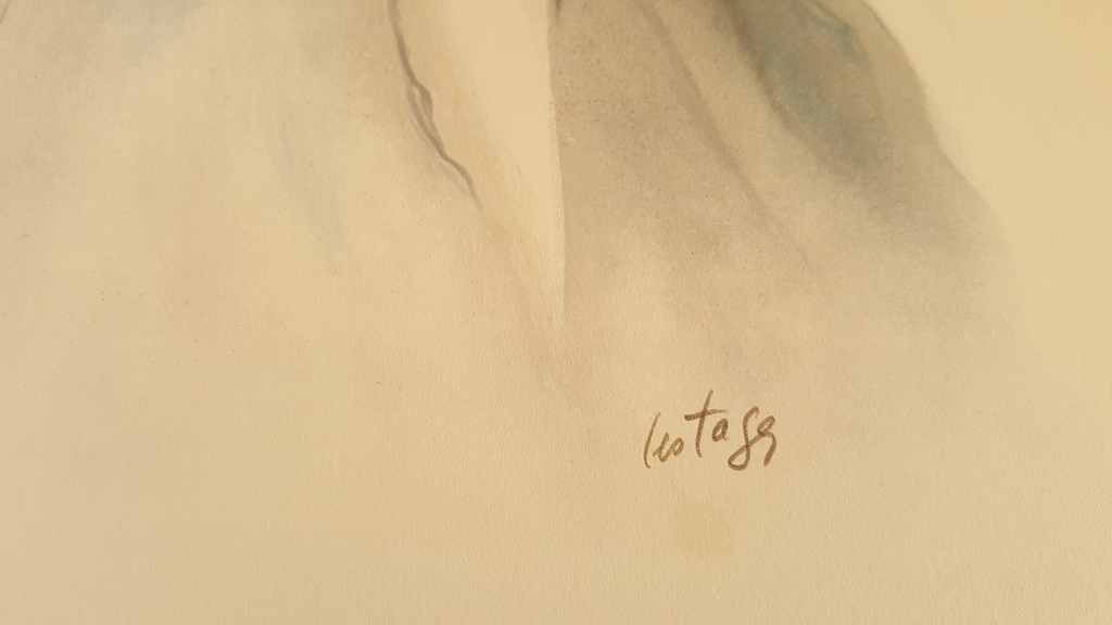 LESTAGES - FEMME AVEC FLEURS, grote lithografie, handgesigneerd kopen? Bied vanaf 5!