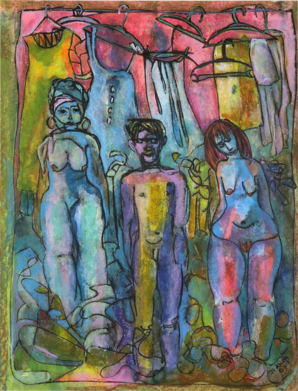 Franca Muller Jabusch: Gouache op papier, Kledingkast kopen? Bied vanaf 20!