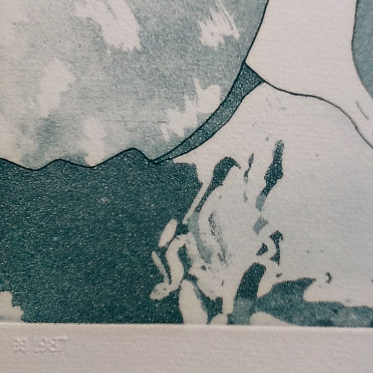 Sjoerd Bakker , Ets aquatint , gesigneerd kopen? Bied vanaf 65!