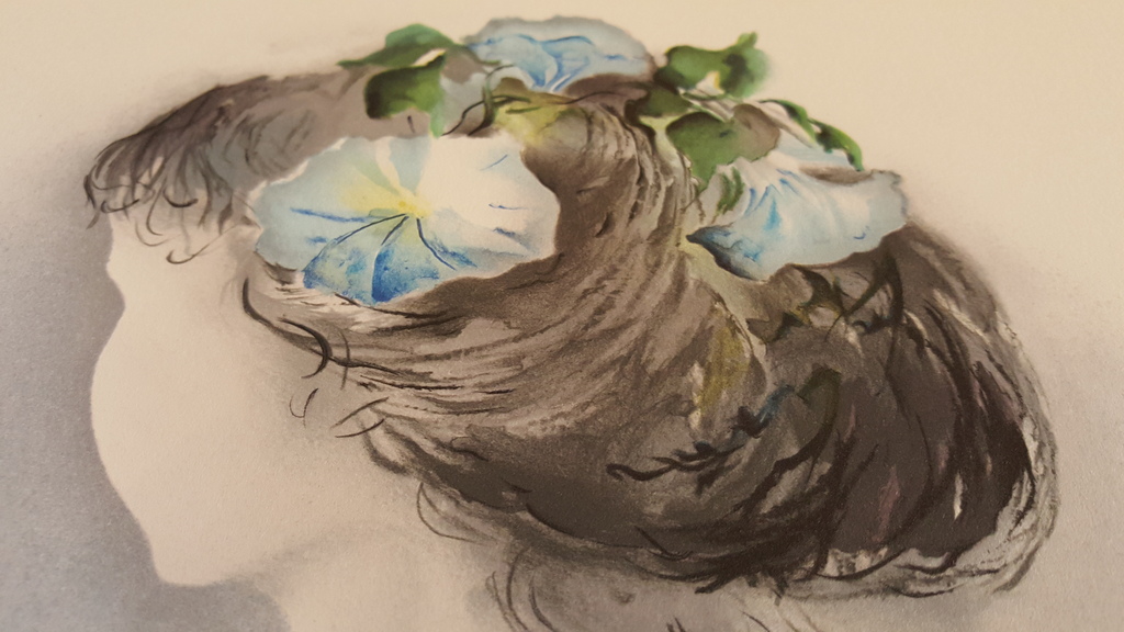 LESTAGES - FEMME AVEC FLEURS, grote lithografie, handgesigneerd kopen? Bied vanaf 5!