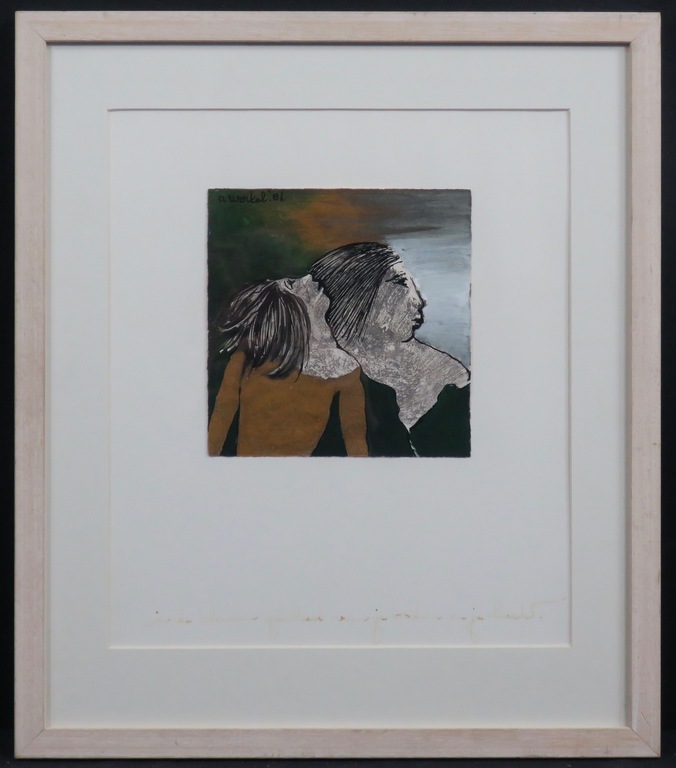 Ans Wortel: Gouache, In de kleuren gekleed van je bodem en je lucht - Ingelijst kopen? Bied vanaf 150!
