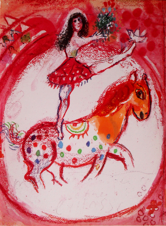 Marc Chagall - originele litho - uit Le Cirque d`Izis - 1965 kopen? Bied vanaf 150!