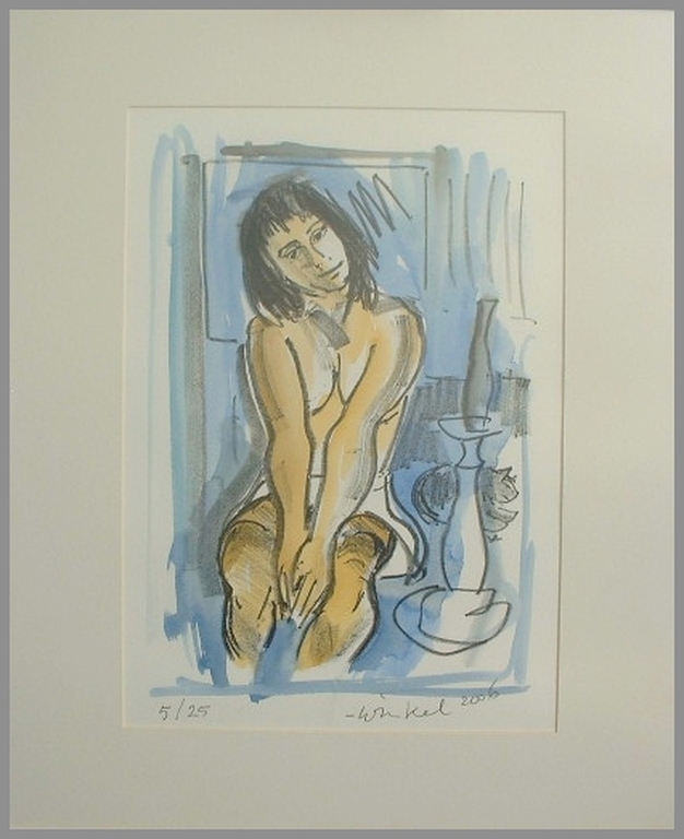 Laatste keer--Ariën Winkel-litho-dans l'atelier kopen? Bied vanaf 75!